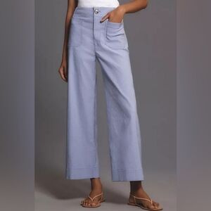 Maeve Light Lavender Collette Wide-Leg High-Rise Pants Size 29